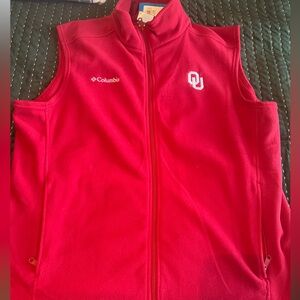 Oklahoma Sooner Columbia Fleece Vest